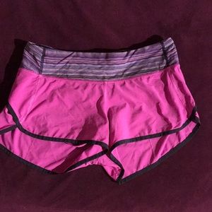 Purple Lululemon shorts